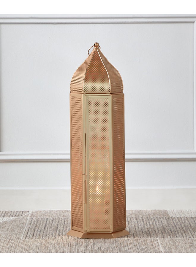 Home Box Isaba Metal Cutwork Lantern - 24x24x72 cm - Image 1